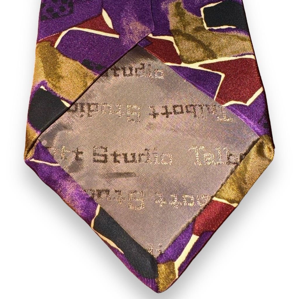 Robert Talbott Robert Talbott Purple & Green Camo Handmade in USA Tie Size ONE SIZE - 4 Thumbnail