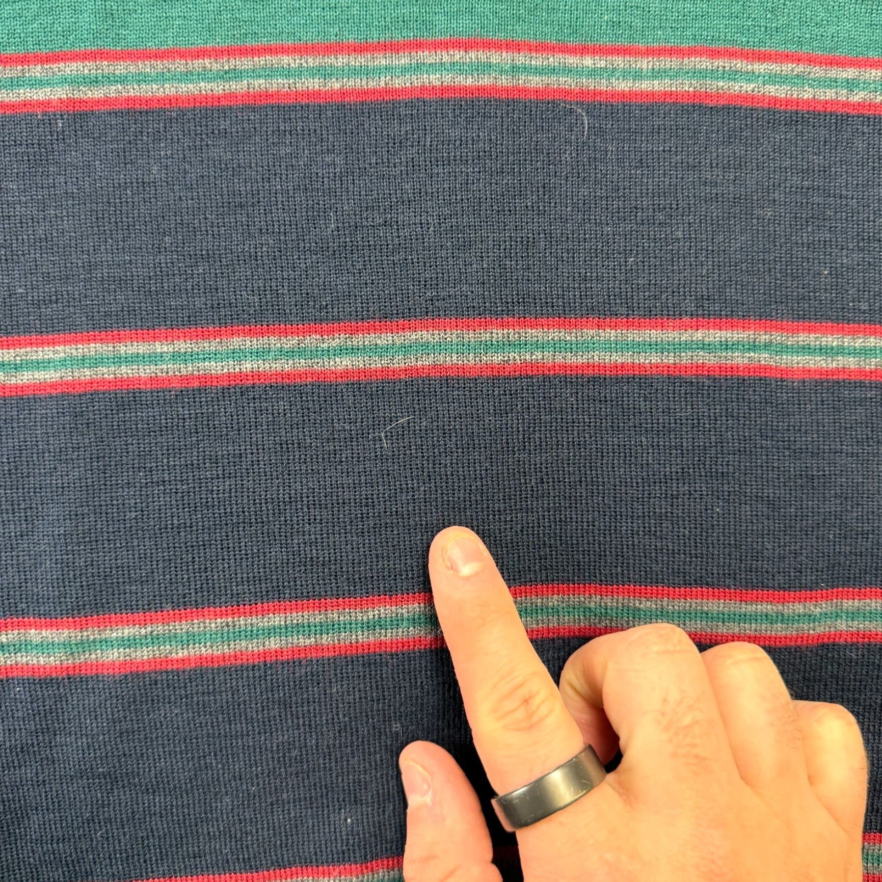Vintage VINTAGE State of Art Sweater Shirt Men M Navy Striped Knit Pullover Crew Neck Wool Acrylic Knit Reg Regular Fall Winter Spring Mens Size US M / EU 48-50 / 2 - 3 Thumbnail