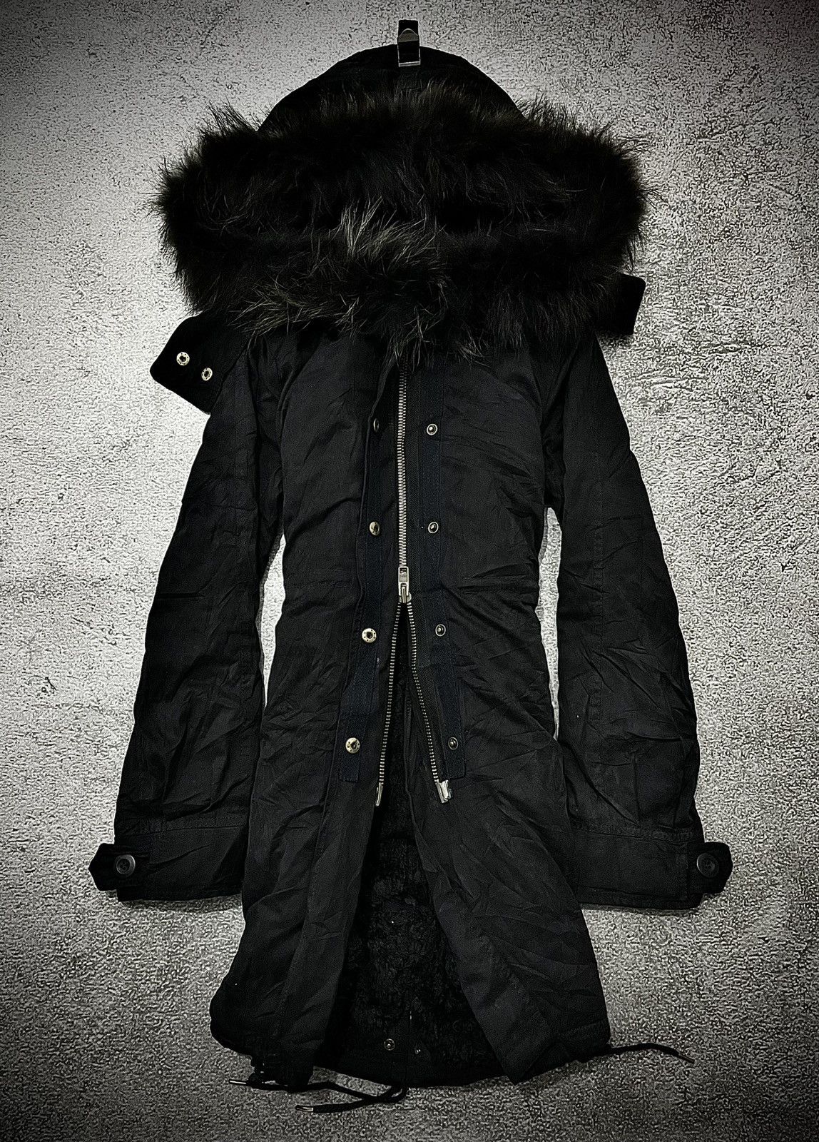 MOUSSY 2000s MOUSSY EXTREME BONDAGE SUEDE FUR JACKET LGB GOA STYLE Size US M / EU 48-50 / 2 - 1 Thumbnail