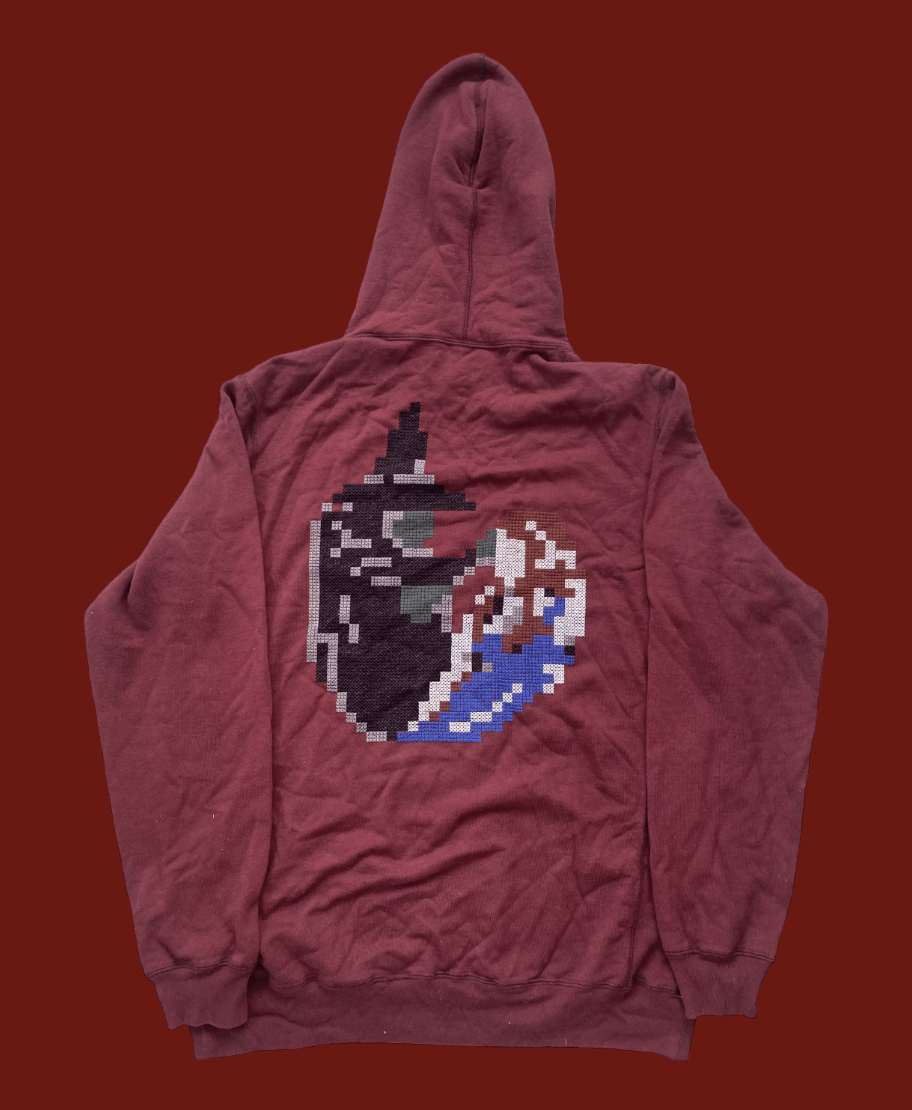 Undercover Undercover S/S 2017 Witch Pixel Embroidered Hoodie SS17 Size US L / EU 52-54 / 3 - 1 Thumbnail