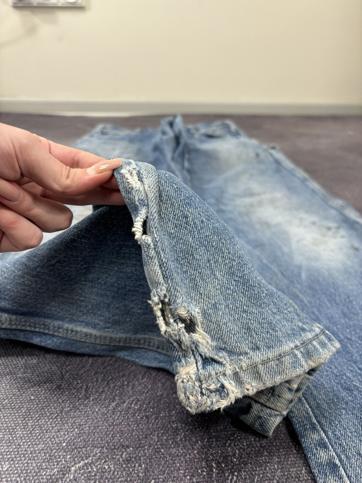 Dickies Vintage Dickies USA Faded Blue Work Hype Denim Jeans Size US 32 / EU 48 - 10 Thumbnail
