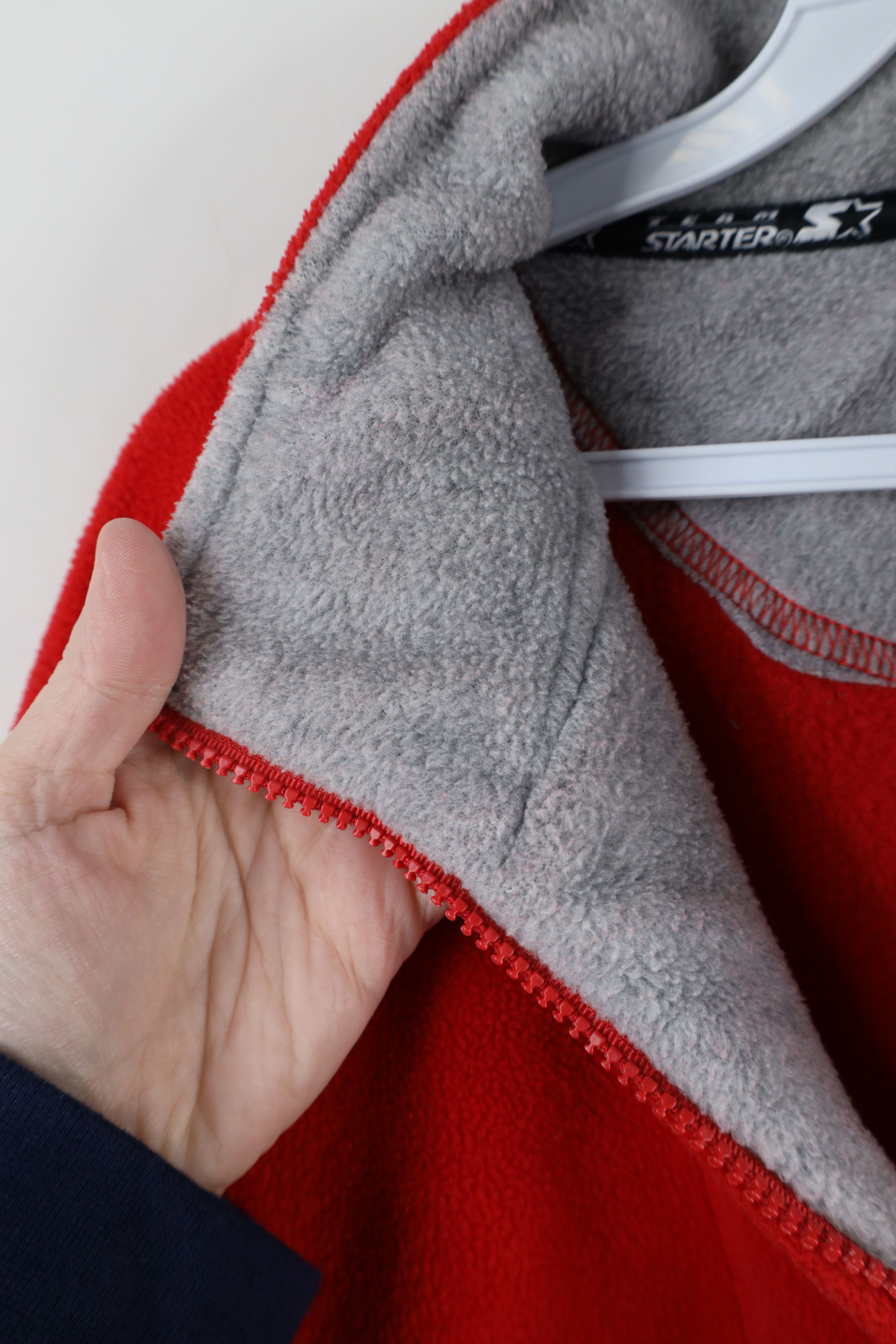 Starter × Vintage Vintage 90s Starter Ohio State University Half Zip Sweater Size US XL / EU 56 / 4 - 9 Thumbnail