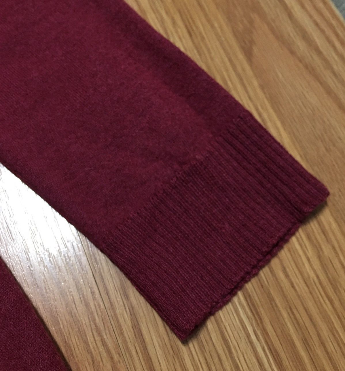 Designer OSKA Virgin Wool Burgundy Knit Sweater Size 4 Size L / US 10 / IT 46 - 9 Thumbnail