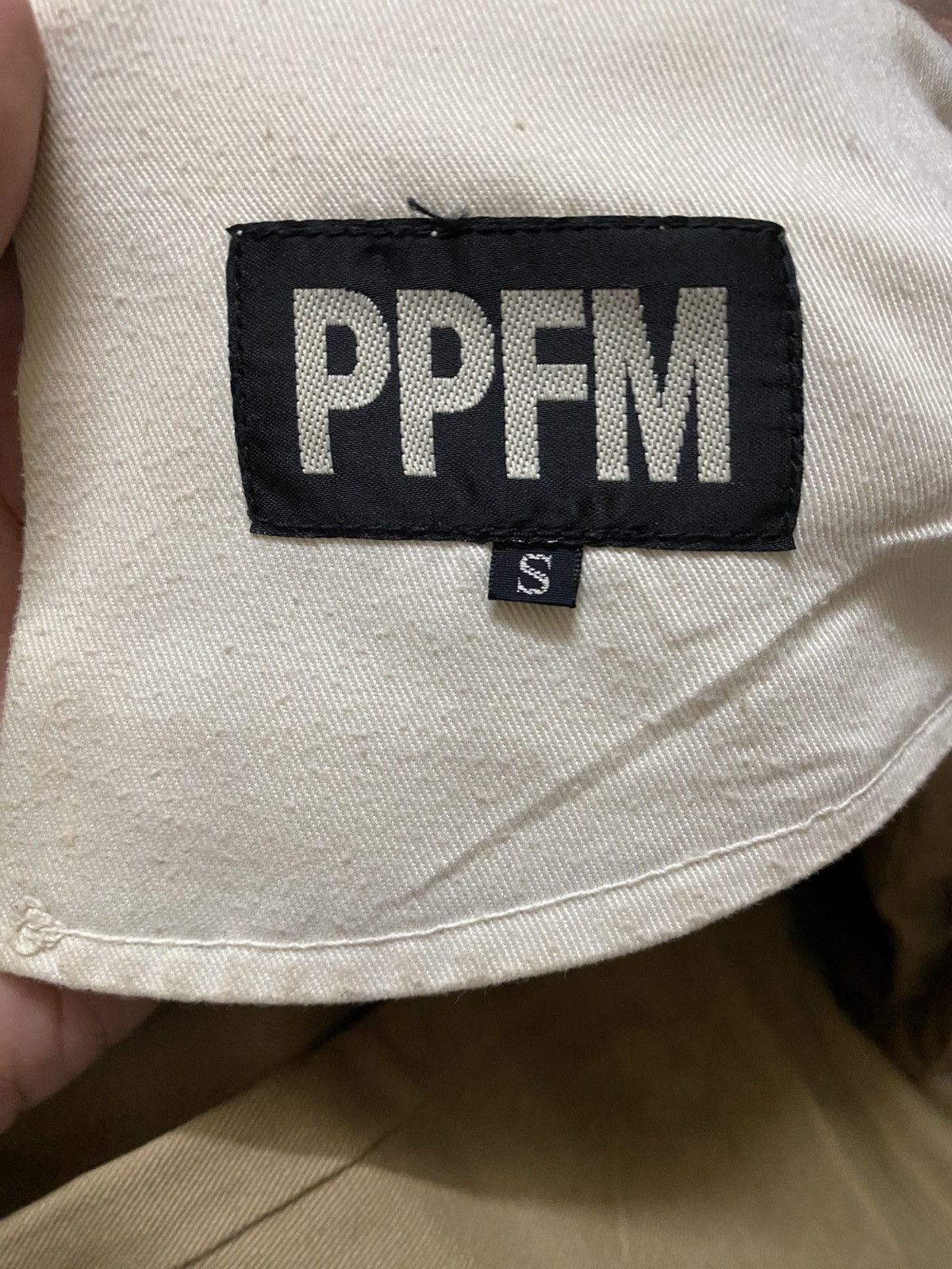 Japanese Brand × PPFM Vintage y2k PPFM Cotton Baggy Wide Leg Pants Streetwear Size US 32 / EU 48 - 12 Thumbnail