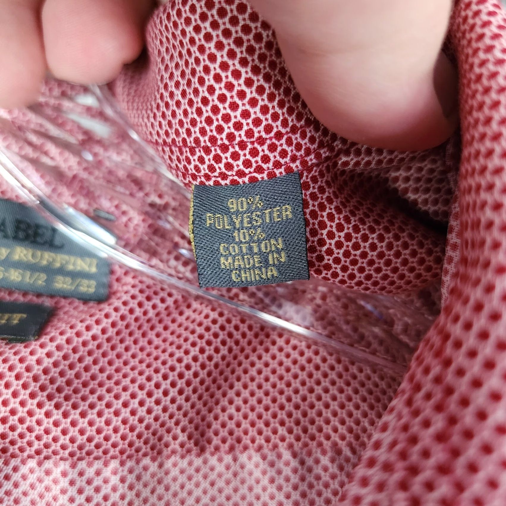 Vintage BLACK LABEL Mens Pink Long Sleeve Slim Button-Up Shirt Size L Size US L / EU 52-54 / 3 - 5 Thumbnail