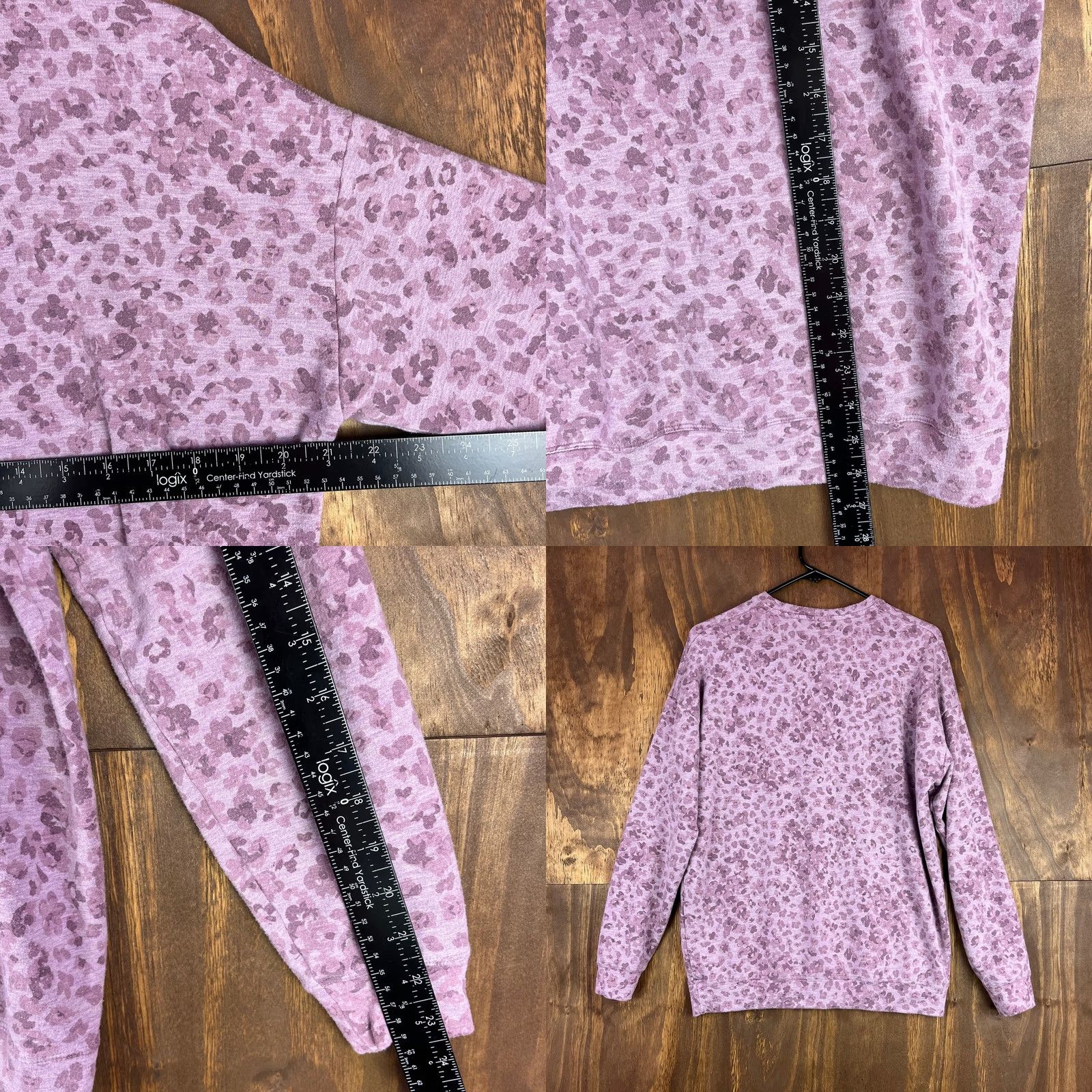 Athleta Athleta Sweatshirt Purple Leopard Print Studio To Street Pullover S Size S / US 4 / IT 40 - 8 Thumbnail