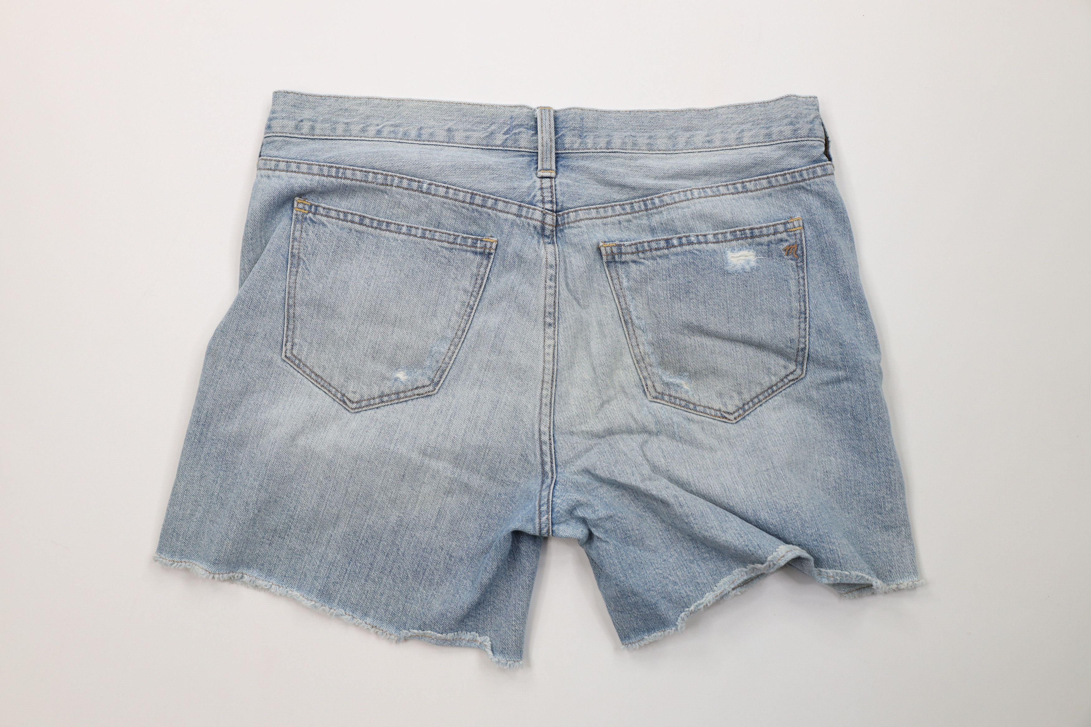 Madewell Madewell Button Fly Denim Jean Shorts Blue Cotton Size 29" - 8 Thumbnail