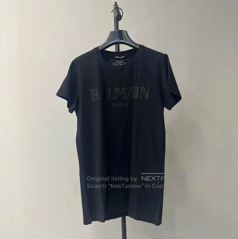 Balmain Balmain Black Cotton Short Sleeve T-Shirt . Size US XS / EU 42 / 0 - 1 Thumbnail