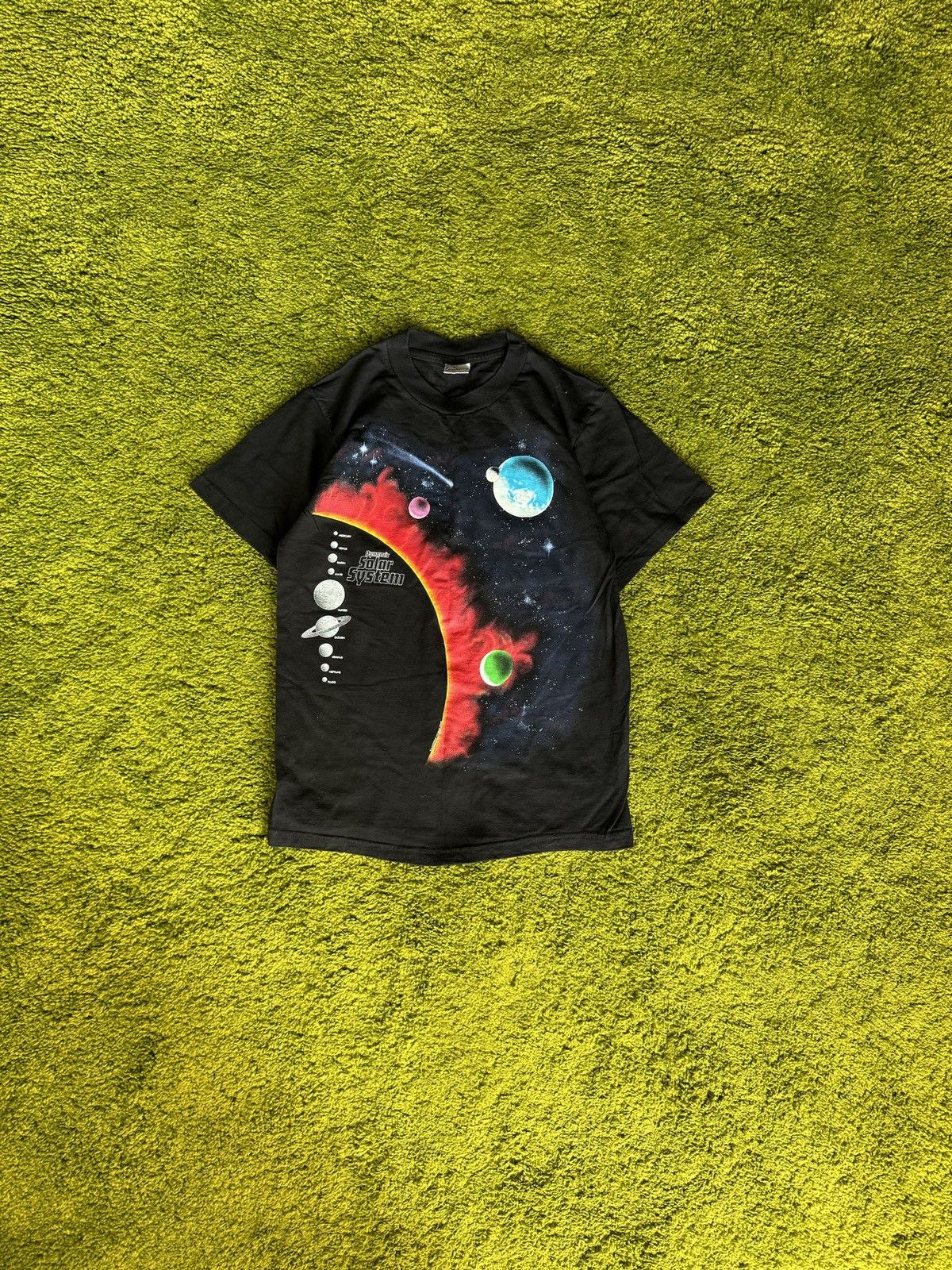 Vintage 1990 vtg Harlequin Peter Kull Solar System Planets t-shirt Size US M / EU 48-50 / 2 - 1 Thumbnail