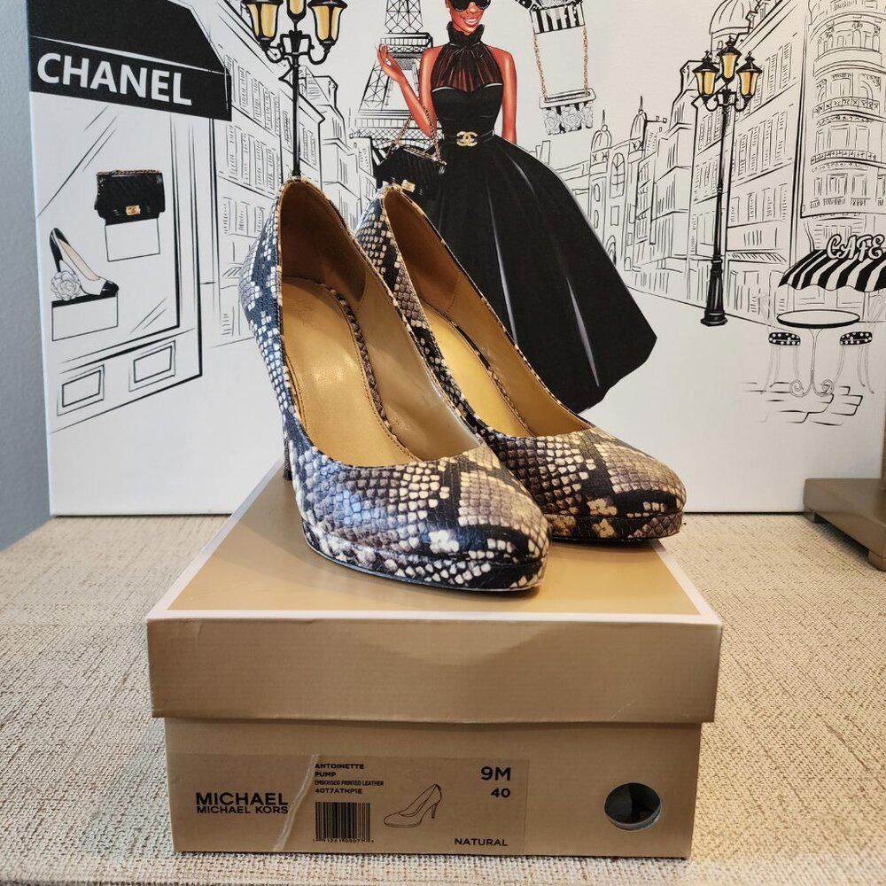 Michael Kors MICHAEL Michael Kors Snakeskin Print Antoinette Platform Size US 9 / IT 39 - 2 Thumbnail