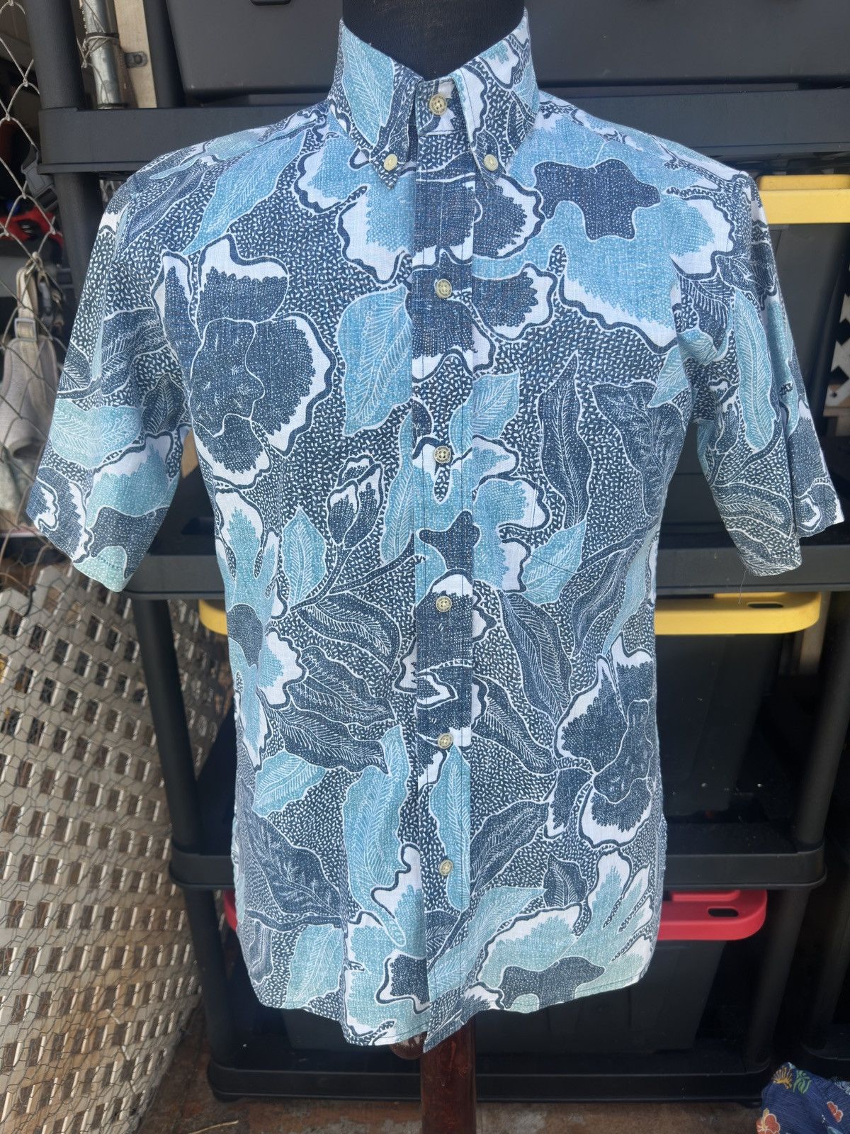 Reyn Spooner PreOwned Reyn Spooner Classic Hawaiian Print Blue Men's S Size US S / EU 44-46 / 1 - 1 Thumbnail