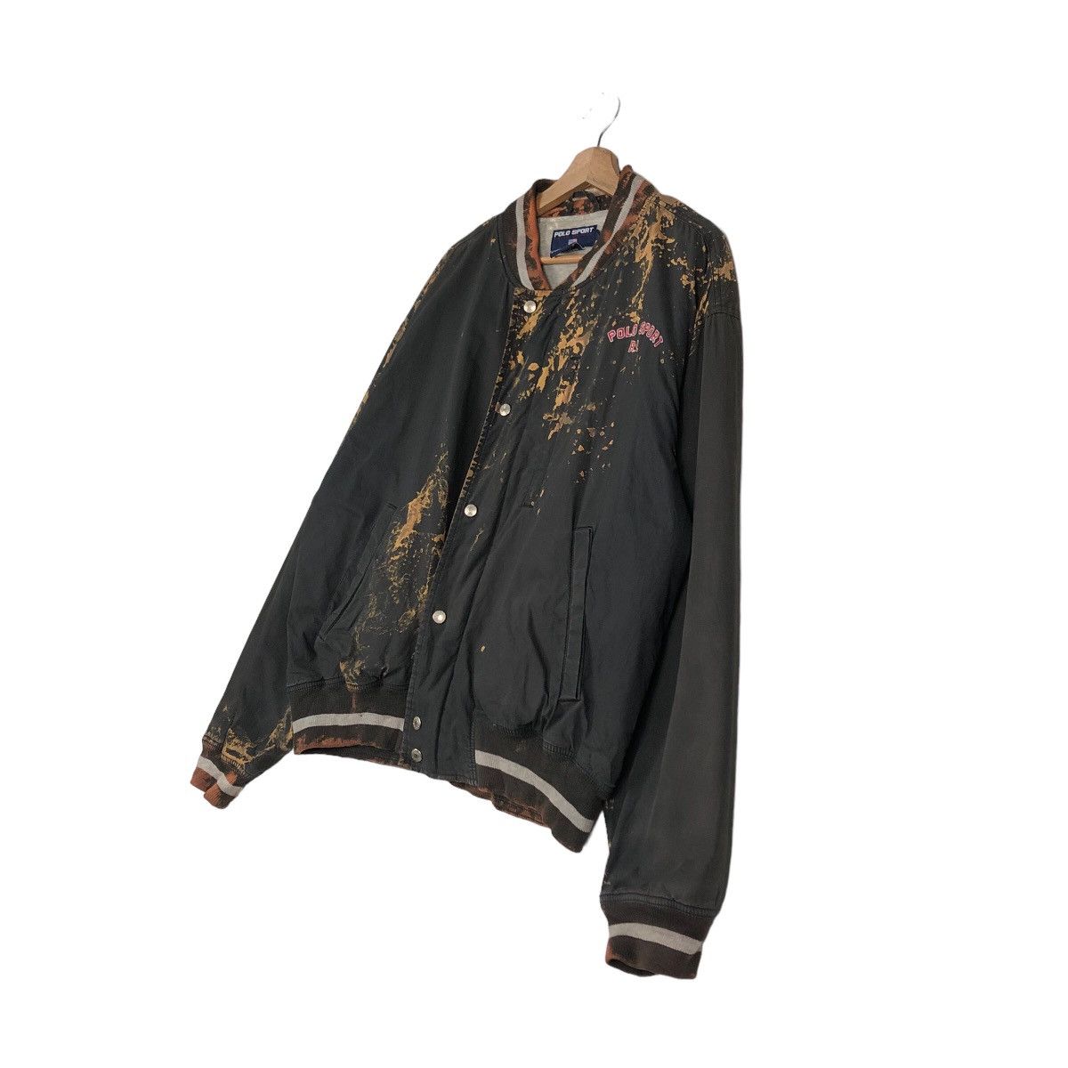 Japanese Brand 🔥Vintage Bomber Jacket Polo Sport Ralph Lauren Acid Wash Size US L / EU 52-54 / 3 - 2 Thumbnail