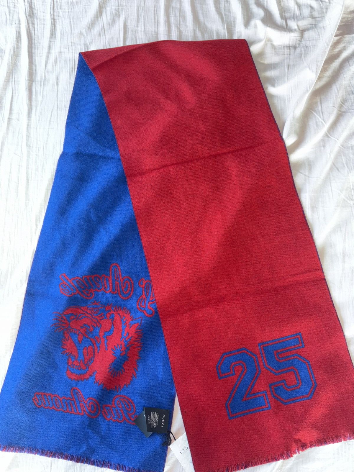 Gucci Gucci L'Aveugle Wool Tiger Scarf Size ONE SIZE - 1 Thumbnail