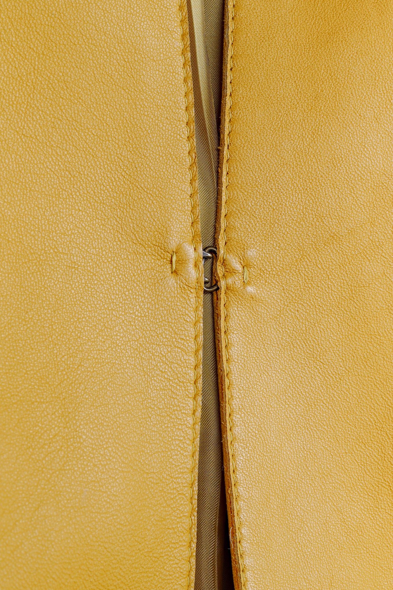 Akris Akris Yellow Lambskin Leather Blazer Jacket Size L / US 10 / IT 46 - 8 Thumbnail
