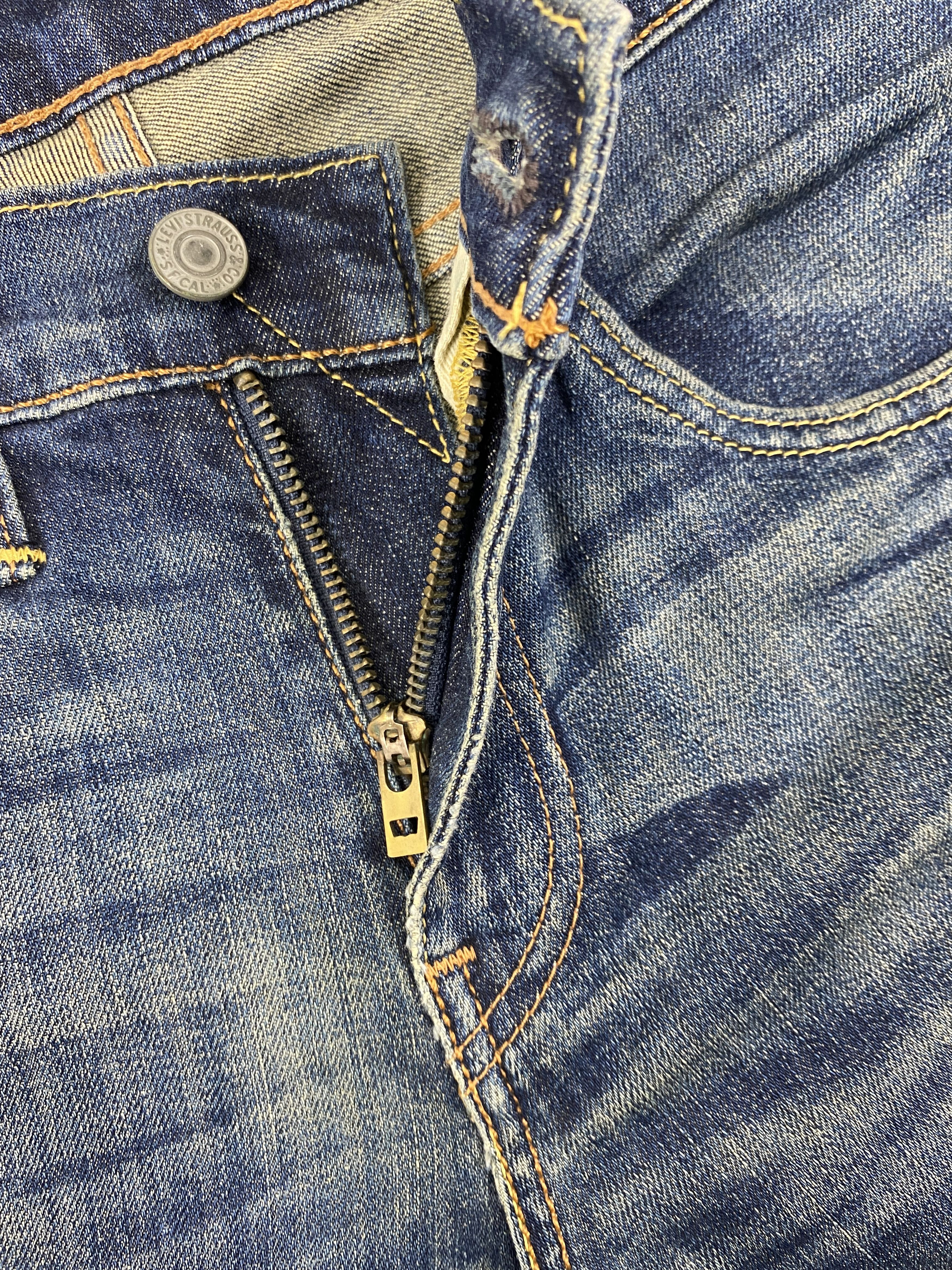 Levi's Blue Distressed Levi's 511 Jeans 28x31.5 Denim -SJ060 Size US 28 / EU 44 - 7 Thumbnail