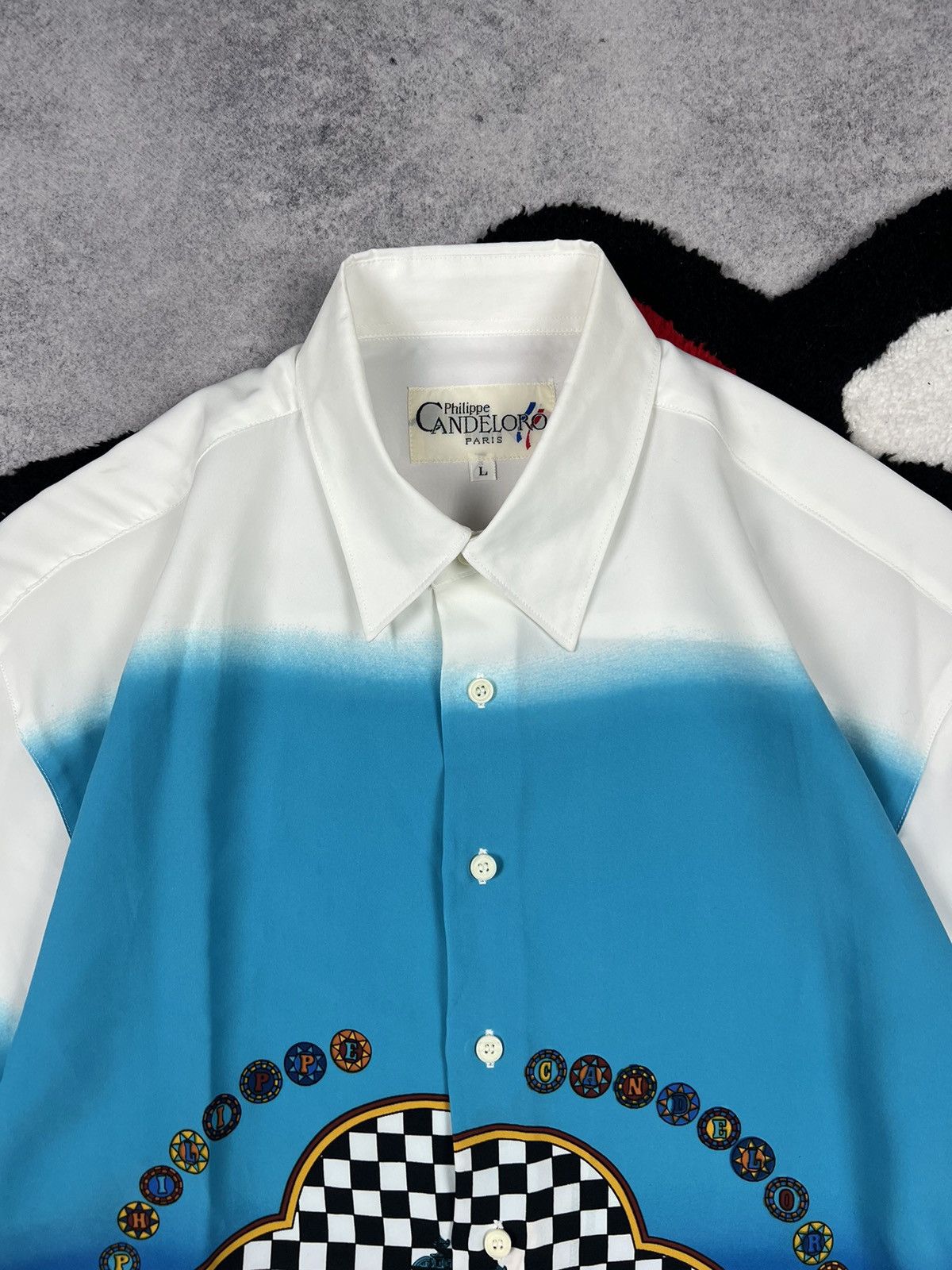 Japanese Brand Vintage Philippe Candeloro Paris Old Money Hawaiian Shirt Size US L / EU 52-54 / 3 - 8 Thumbnail
