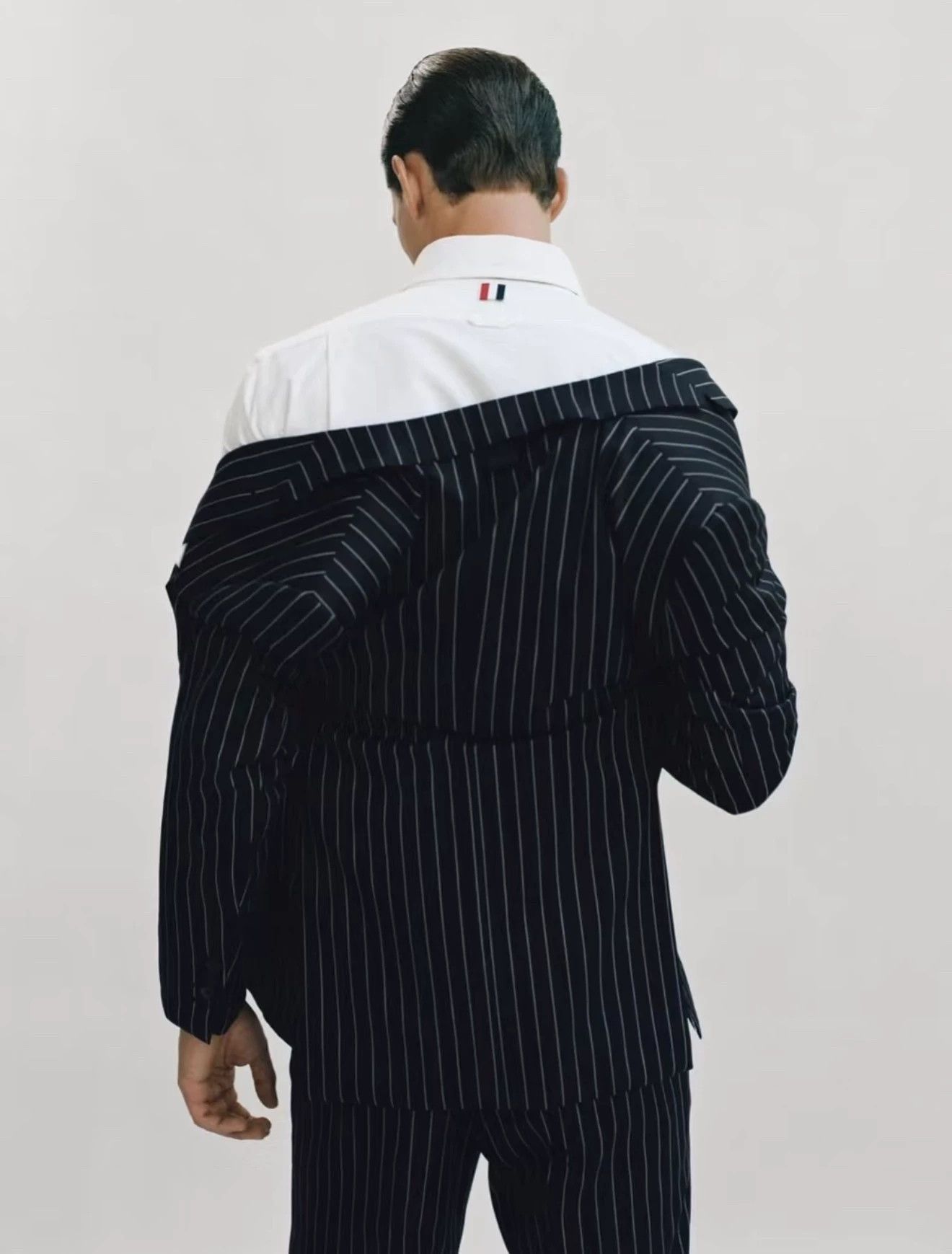 Thom Browne Thom Browne Rare Black Striped Wool Tie Size ONE SIZE - 8 Thumbnail