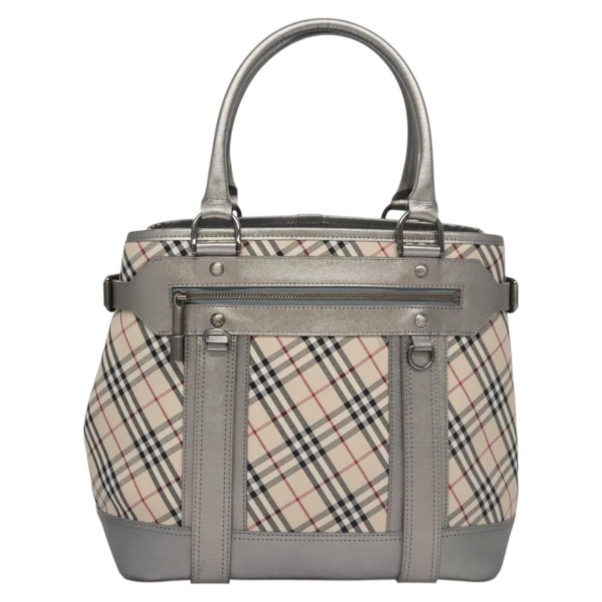 Burberry Nova Check Beige Canvas Tote Bag (Pre-Owned) Size ONE SIZE - 1 Thumbnail