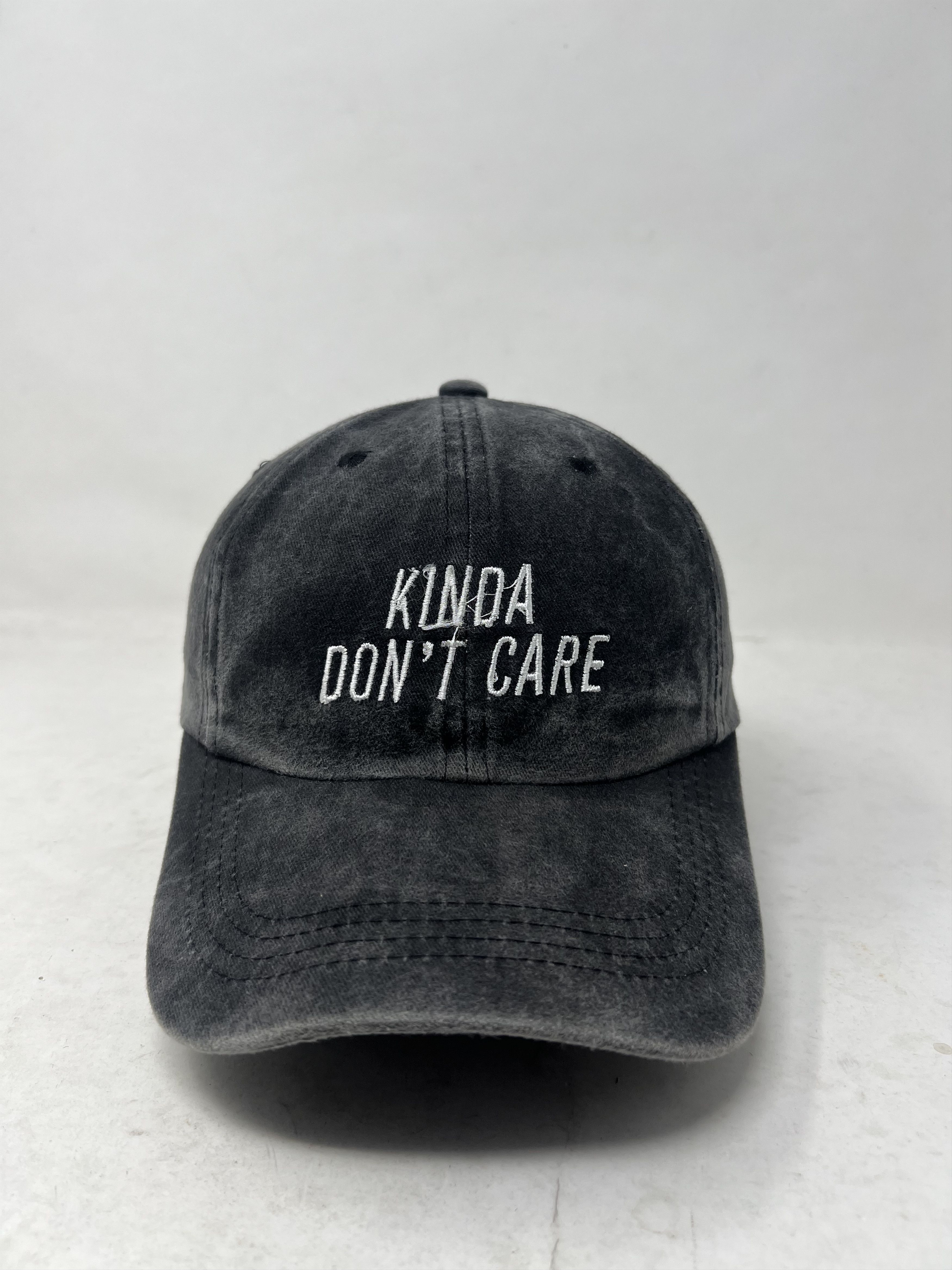 Hat Club Kinda Don't Care Trendy Apparel Hat Size ONE SIZE - 4 Thumbnail
