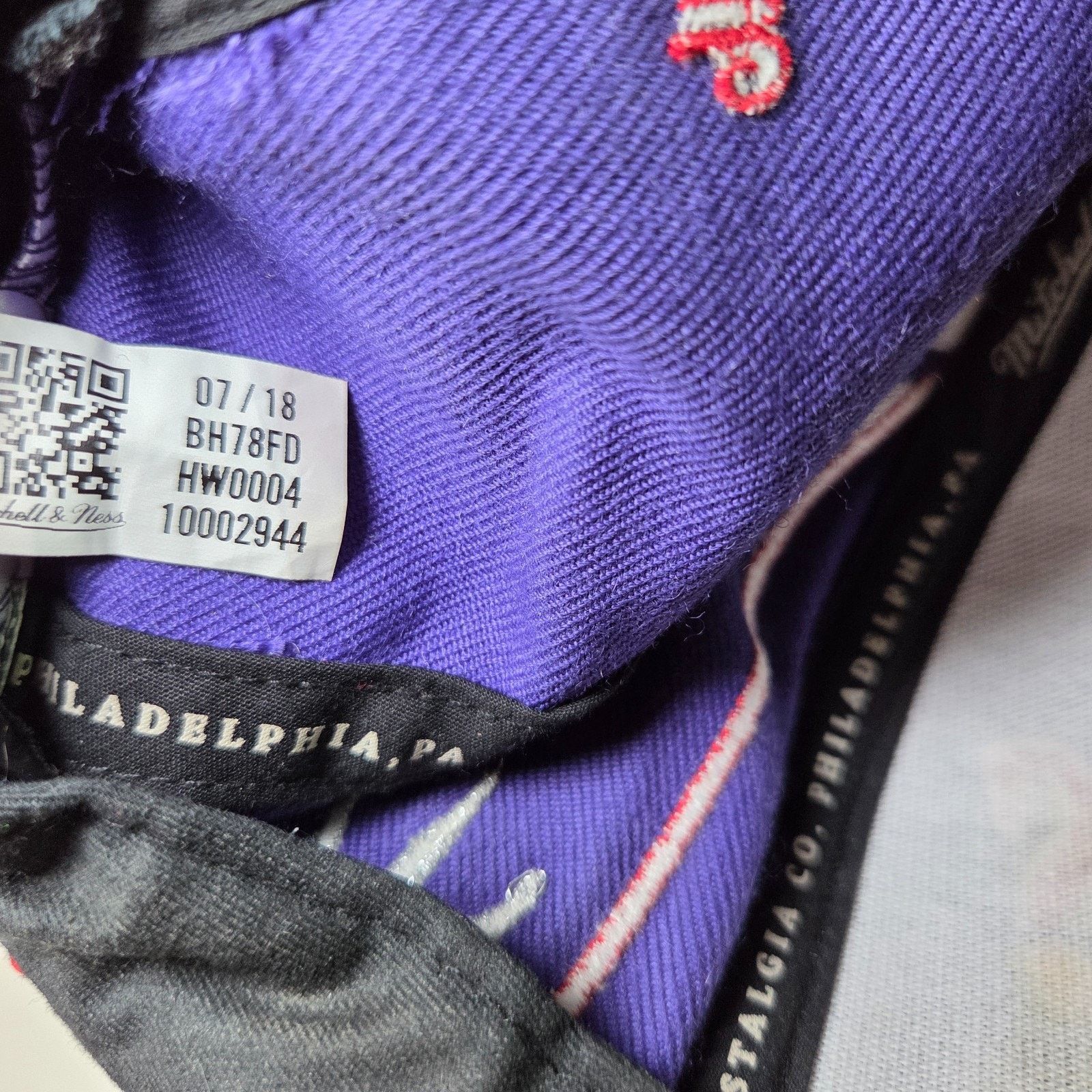 Mitchell & Ness Toronto Raptors Mitchell & Ness Snapback Hat Purple Red Size ONE SIZE - 12 Thumbnail