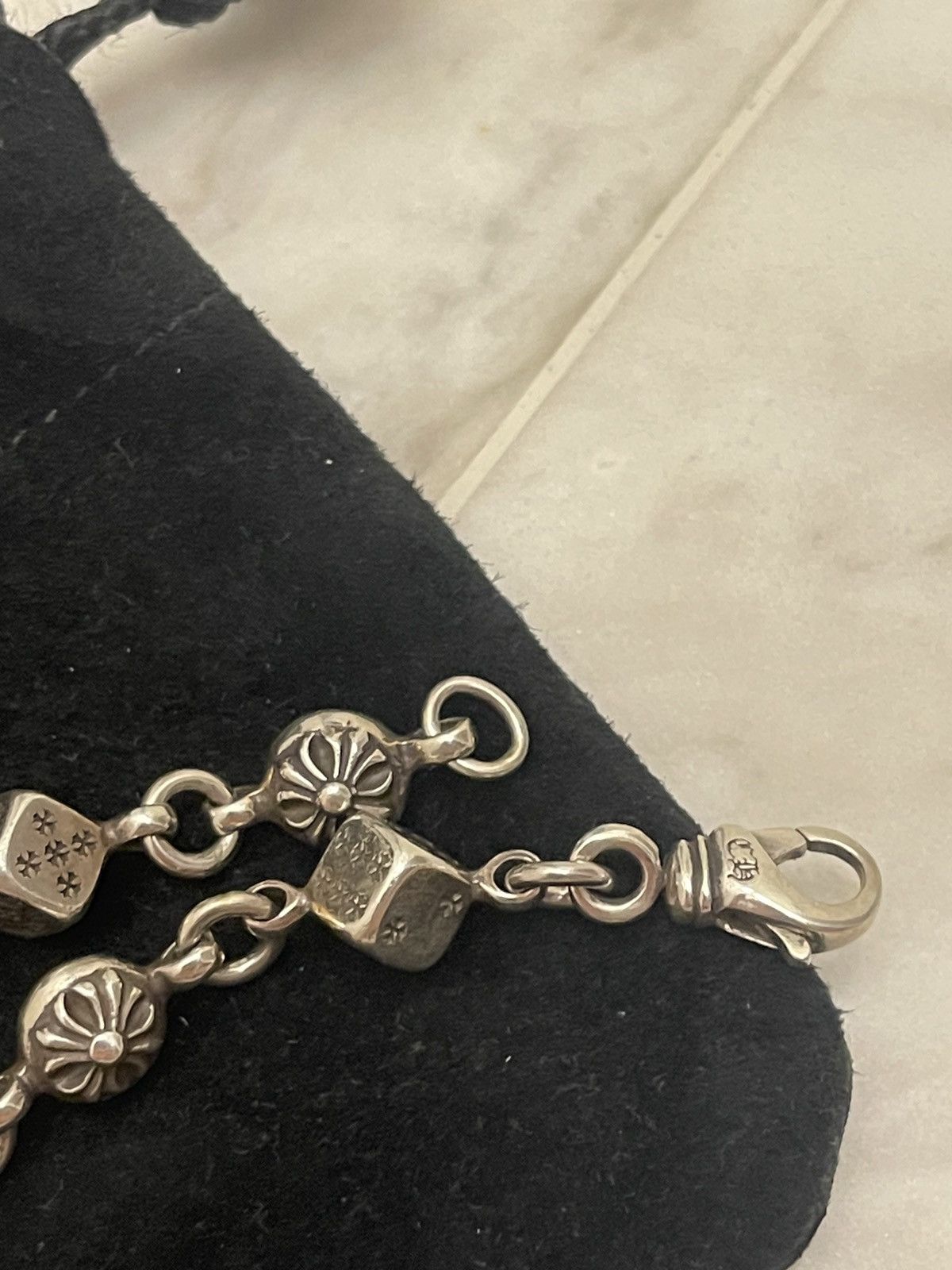 Chrome Hearts RARE ! Chrome hearts dice and crossball bracelet 7” long Size ONE SIZE - 11 Thumbnail