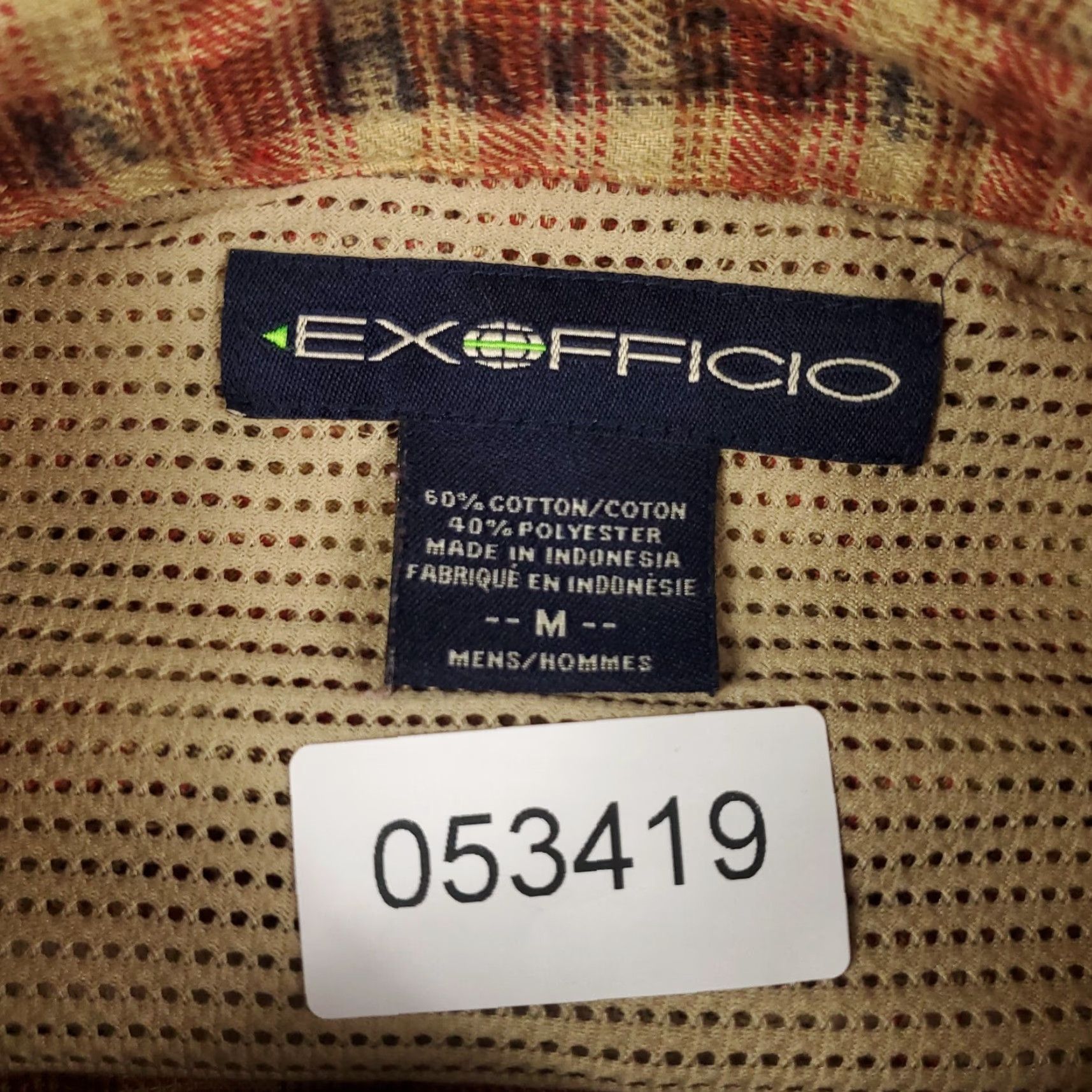 ExOfficio ExOfficio Shirt Mens M Red Plaid Outdoors Button Up Long Sleeve Size US M / EU 48-50 / 2 - 6 Thumbnail