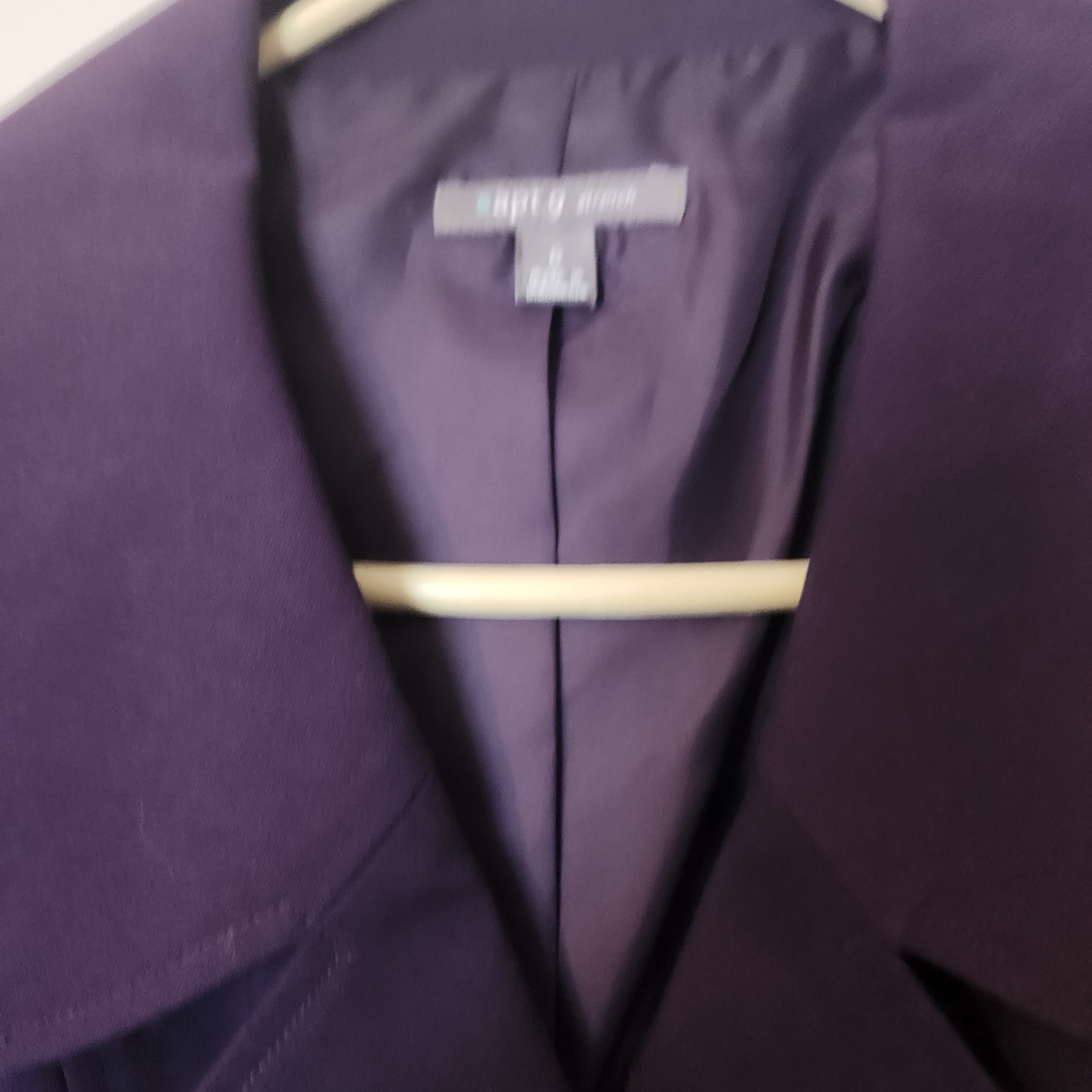 Apt. 9 Apt. 9 Women's Purple Double Breasted Pea Coat Jacket Size 8 Size M / US 6-8 / IT 42-44 - 6 Thumbnail