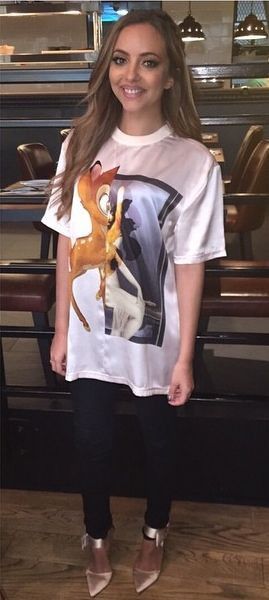 Givenchy Beige Silk Satin Bambi T-Shirt Size US S / EU 44-46 / 1 - 4 Thumbnail