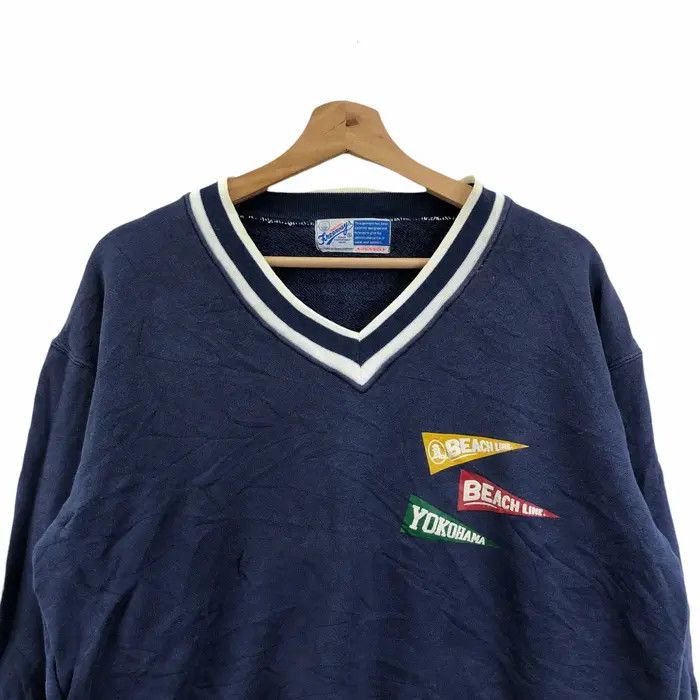 Vintage Vtg 90’ FREEWAYS UNION MADE Yokohama Surf Sweatshirt Sweater Size US XL / EU 56 / 4 - 2 Thumbnail