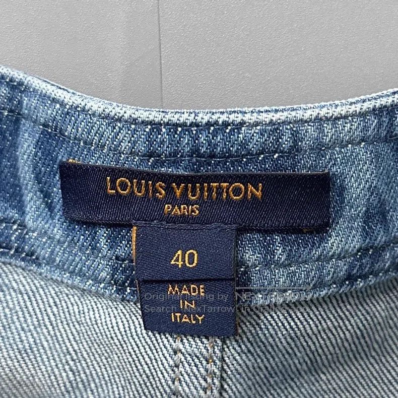 Louis Vuitton Louis Vuitton Old Flower Denim Skirt Size 39" - 6 Thumbnail