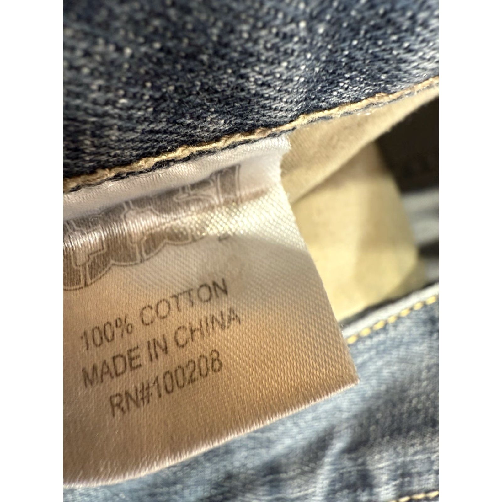 Denime CCS Men Jeans Size 36 Blue Denim 36X32 Super Skinny 100% Cotton Jeans Slim 32 Inseam Mens Size US 36 / EU 52 - 5 Thumbnail