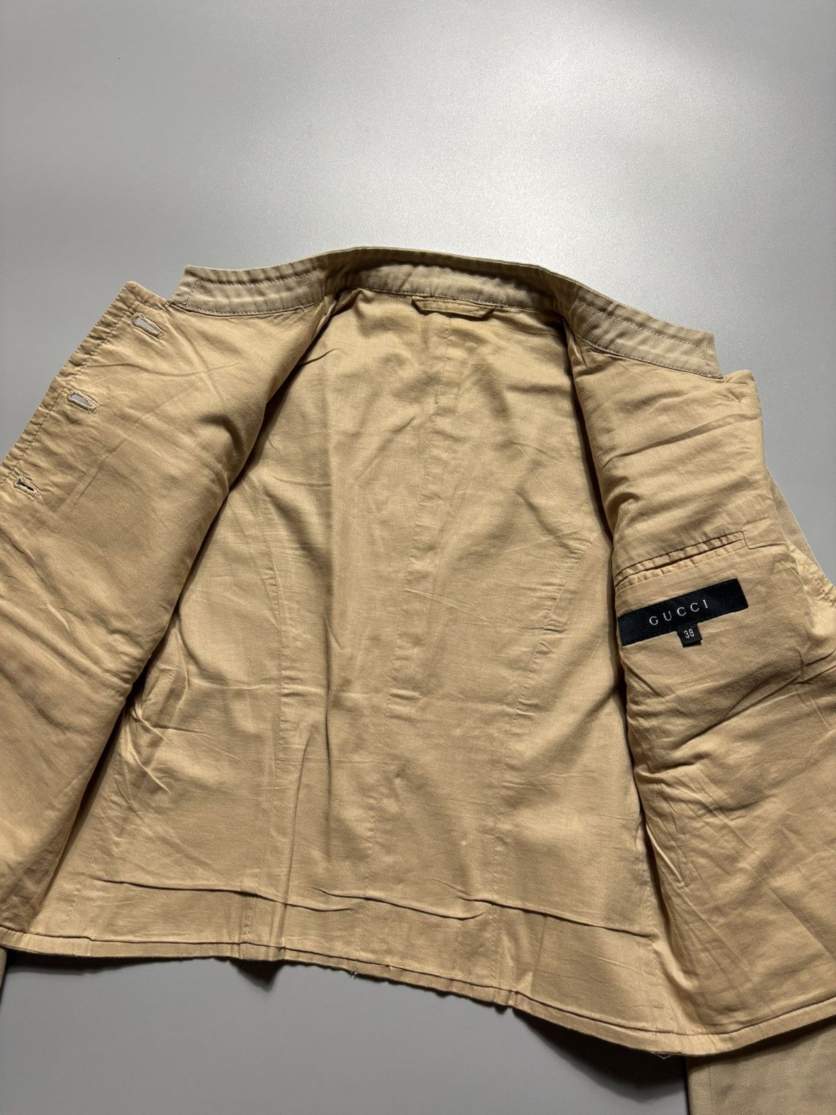Gucci GUCCI TOMFORD ERA MILITARY CROP JACKET Size XS / US 0-2 / IT 36-38 - 11 Thumbnail