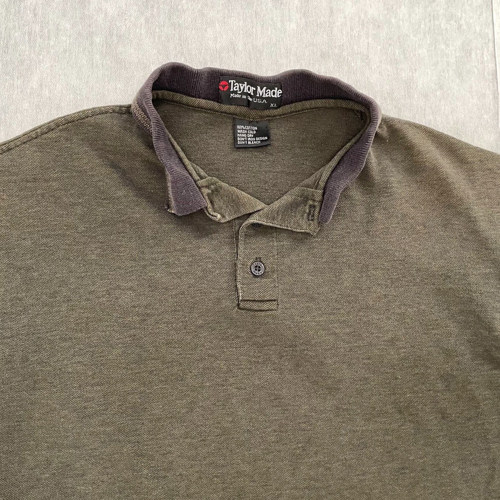 TaylorMade VINTAGE TaylorMade Golf Polo Shirt Adult XL Green 90s Embroidered Logo Men's Size US XL / EU 56 / 4 - 3 Thumbnail