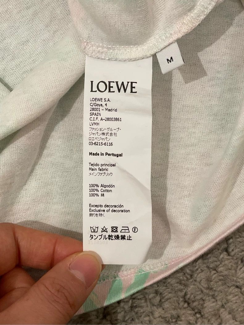 Loewe LOEWE Pink and green coconut tree printed tie-dye short sl Size M / US 6-8 / IT 42-44 - 7 Thumbnail