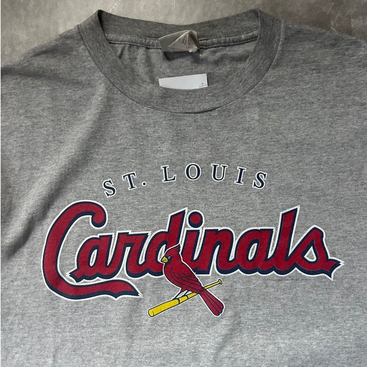 Lee Vintage St. Louis Cardinals Lee Sports Grey Script Shirt -M Size US M / EU 48-50 / 2 - 2 Thumbnail