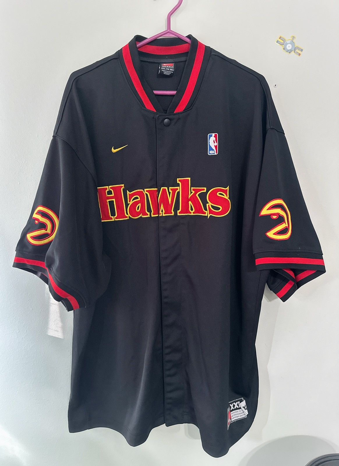 Nike Vintage Atlanta Hawks Warm Up Jersey Size US XXL / EU 58 / 5 - 1 Thumbnail