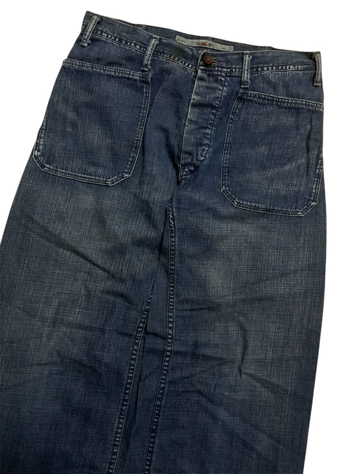 45rpm 💥Vintage 45rpm Indigo Blue Wide Pant Size 30" / US 8 / IT 44 - 2 Thumbnail