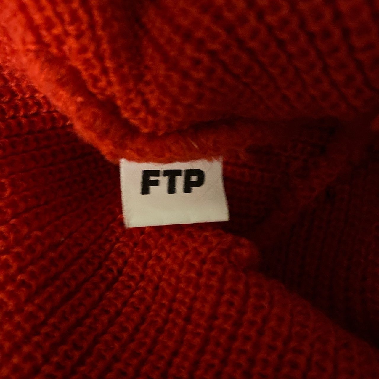 Fuck The Population FTP red logo beanie Size ONE SIZE - 4 Thumbnail