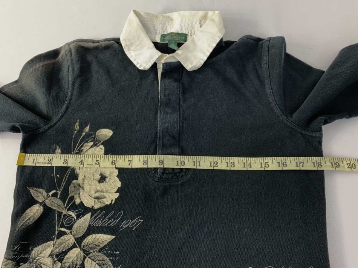 Lauren Ralph Lauren × Ralph Lauren LRL Lauren Jeans Co Ralph Lauren Rose Flower Logo Polo Tee Size M / US 6-8 / IT 42-44 - 11 Thumbnail