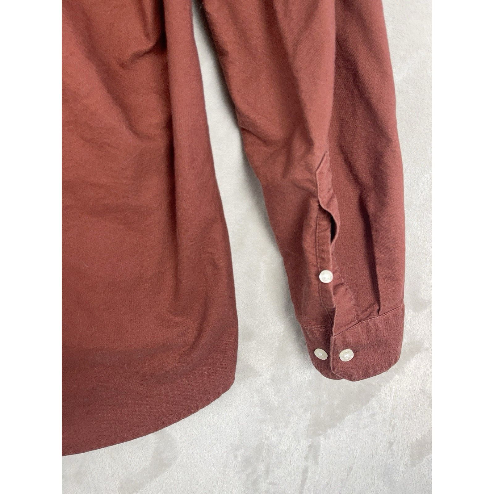 Farah Farah Brewer Slim Fit Oxford Cotton Shirt Terracota XL Size US XL / EU 56 / 4 - 4 Thumbnail
