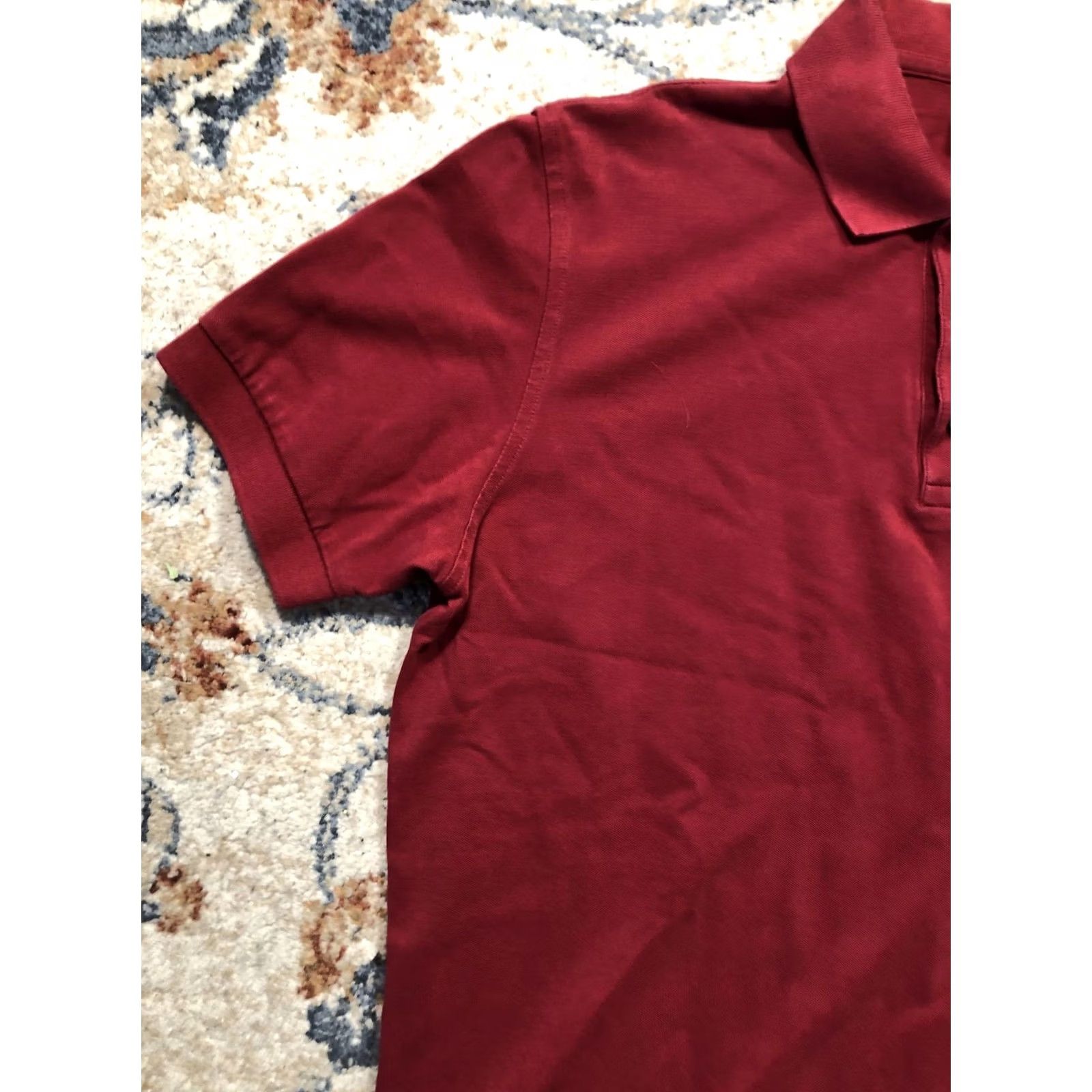 Hugo Boss HUGO BOSS Polo Shirt Mens Large Red Pima Cotton Short Sleeve Embroidered Peru Size US L / EU 52-54 / 3 - 3 Thumbnail