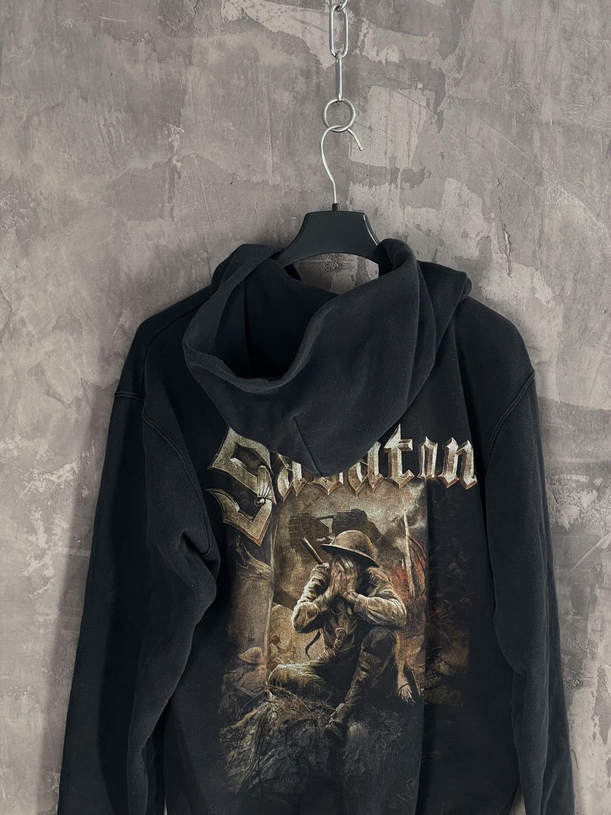 Band Tees × Vintage Sabaton Vintage Streetwear Punk Retro Zip Up Hoodie Size US S / EU 44-46 / 1 - 8 Thumbnail