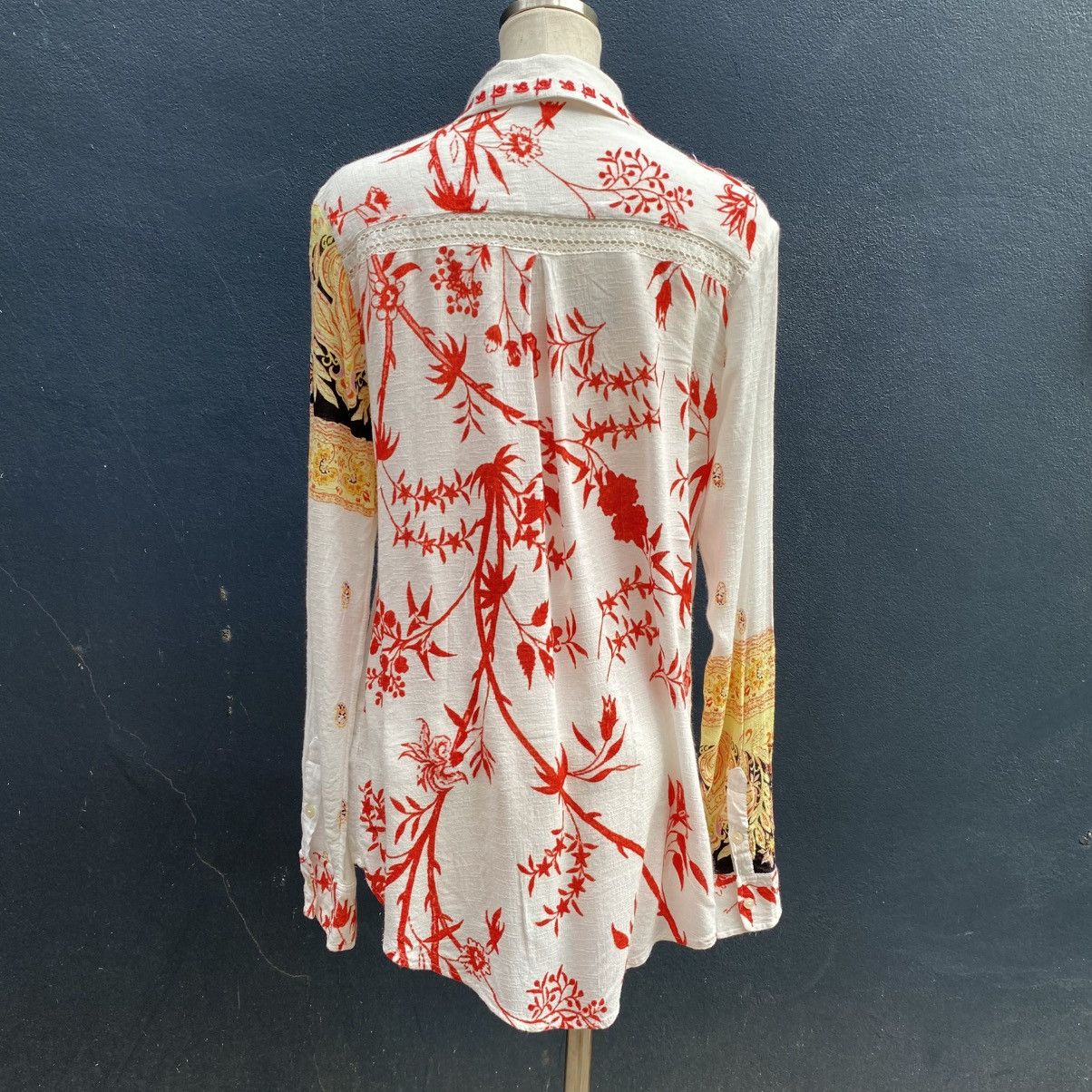 Desigual Desigual Floral Bohemian Long-Sleeve Shirt Size M / US 6-8 / IT 42-44 - 2 Thumbnail