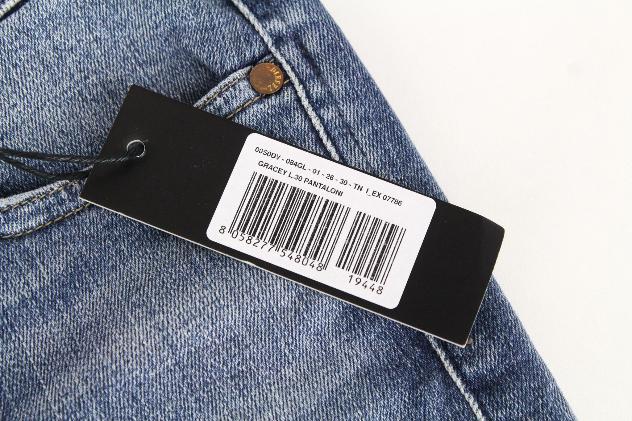 Diesel GRACEY 084GL W26/L30 Blue Stretch Jeans 72315 Size 26" / US 2 / IT 38 - 6 Thumbnail