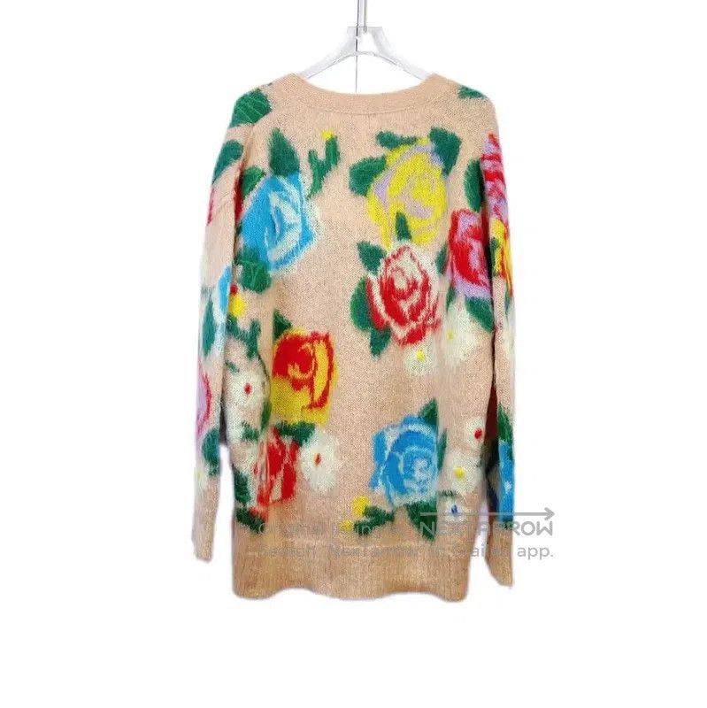 Miu Miu Miu Miu Floral Pattern Cardigan for Women . Size XS / US 0-2 / IT 36-38 - 2 Thumbnail