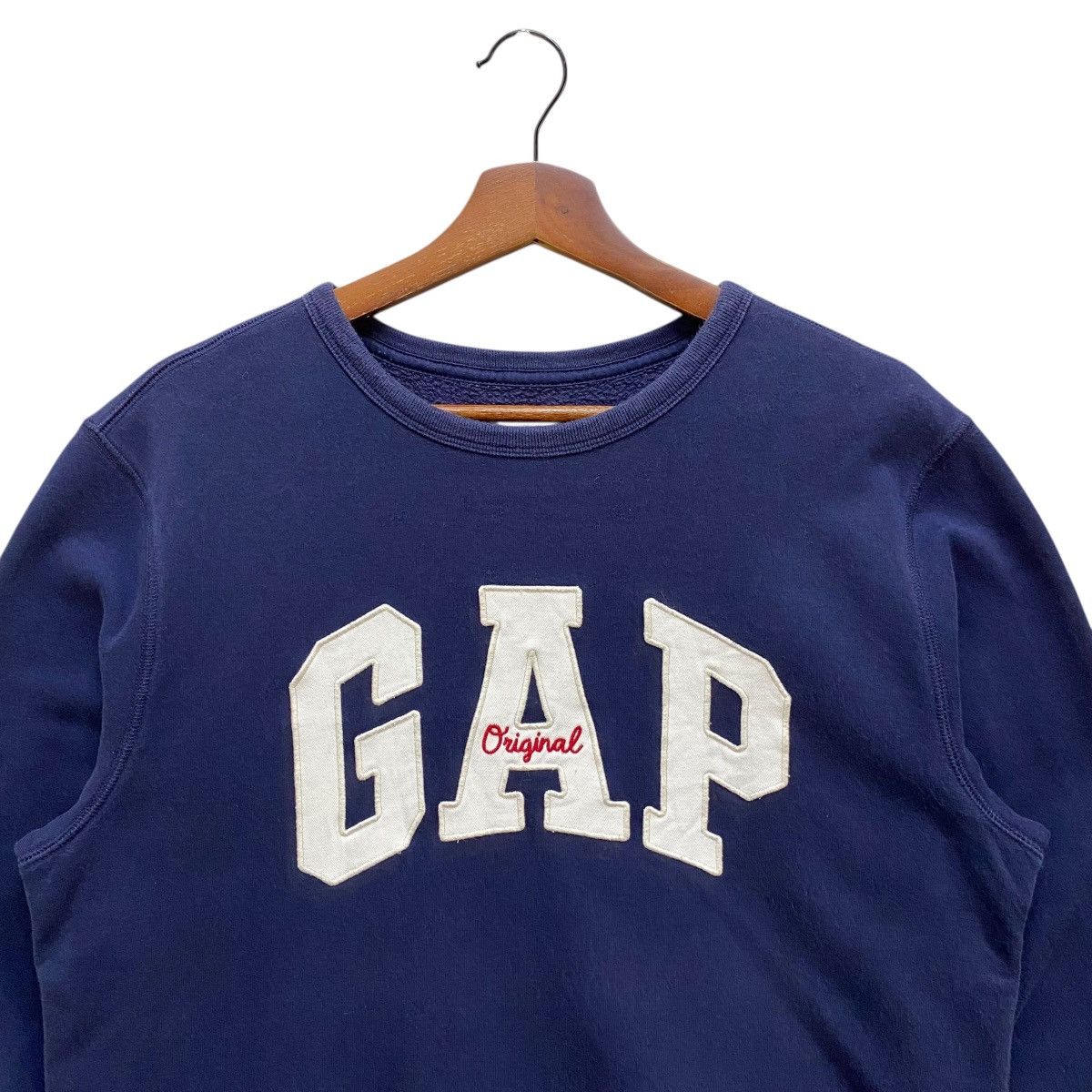 Gap GAP Original Applique Logo Spell Out Navy Sweatshirt Size M Size US M / EU 48-50 / 2 - 2 Thumbnail