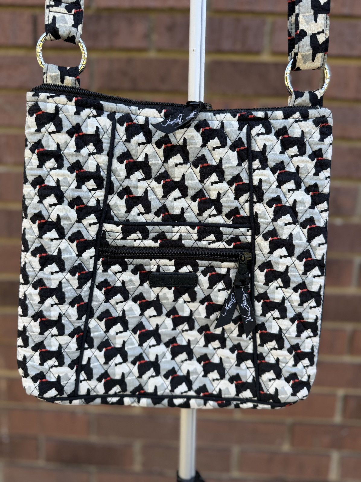 Vera Bradley Vera Bradley Crossbody Hipster Scottie Dog Black White Size ONE SIZE - 2 Thumbnail
