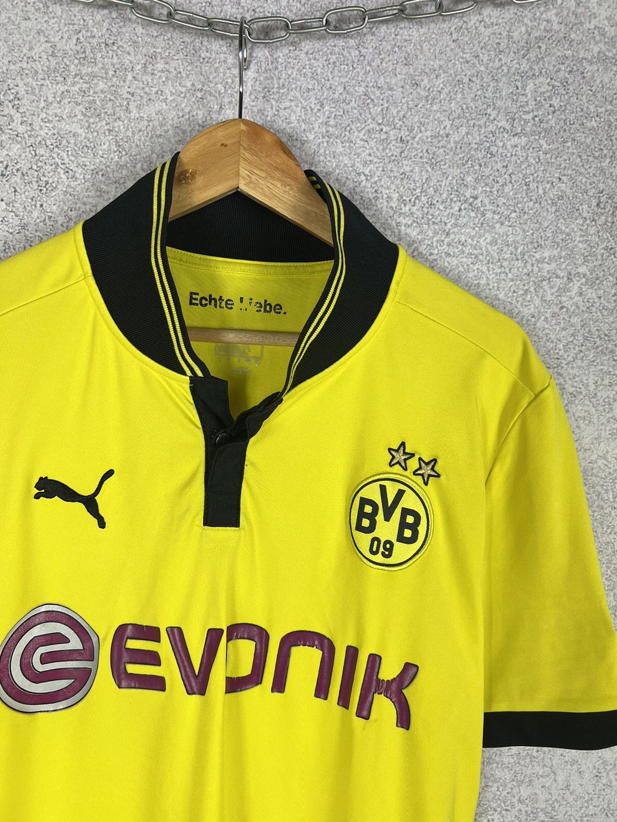 Puma Vintage Borussia Dortmund Puma 2012 Home Soccer Jersey Shirt Size US XL / EU 56 / 4 - 2 Thumbnail
