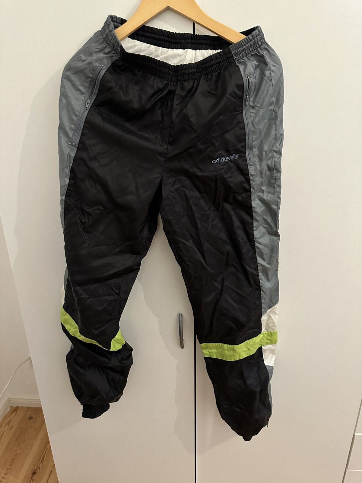 Adidas Adidas Jogginghose Hose Size M Vintage 90er Track Knopfhose Size US 38 / EU 54 - 3 Thumbnail