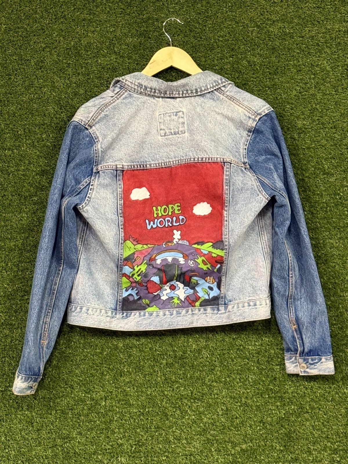Abercrombie & Fitch Custom Paint Abercombie Fitch Denim Jean Jacket Medium Size M / US 6-8 / IT 42-44 - 1 Thumbnail